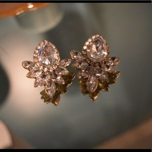 Glam statement rhinestone earrings